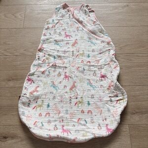 Loulou Lollipop muslin sleeping bag 1 TOG wearable blanket